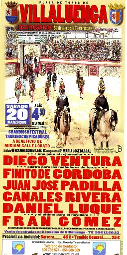 LUQUE SUSTITUYE A EL FANDI EL 20 DE MARZO EN VILLALUENGA