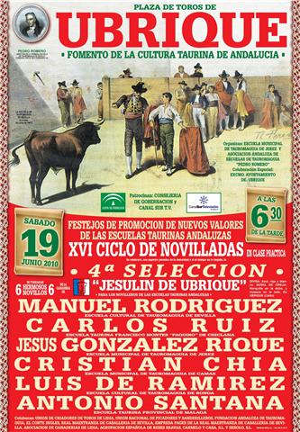 LA 4ª SELECCIÓN DEL CICLO DE FOMENTO DE LA CULTURA TAURINA DE ANDALUCÍA EN UBRIQUE
